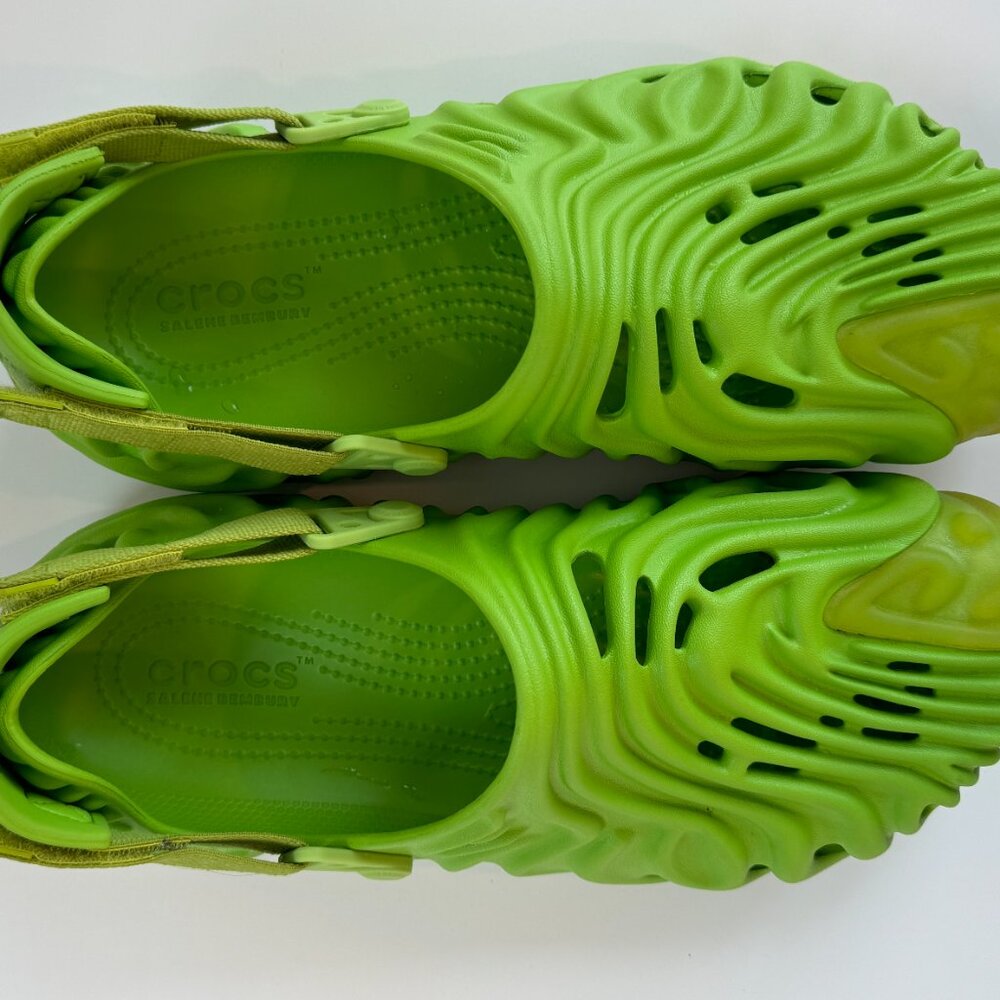 LIKE NEW - SALEHE BEMBURY CROCS X POLLEX CLOG 'CROCODILE' - SIZE 12